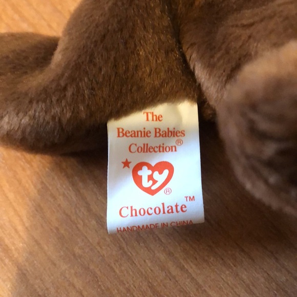 Ty Beanie Baby Chocolate Retired stamped error tags - Picture 4 of 6